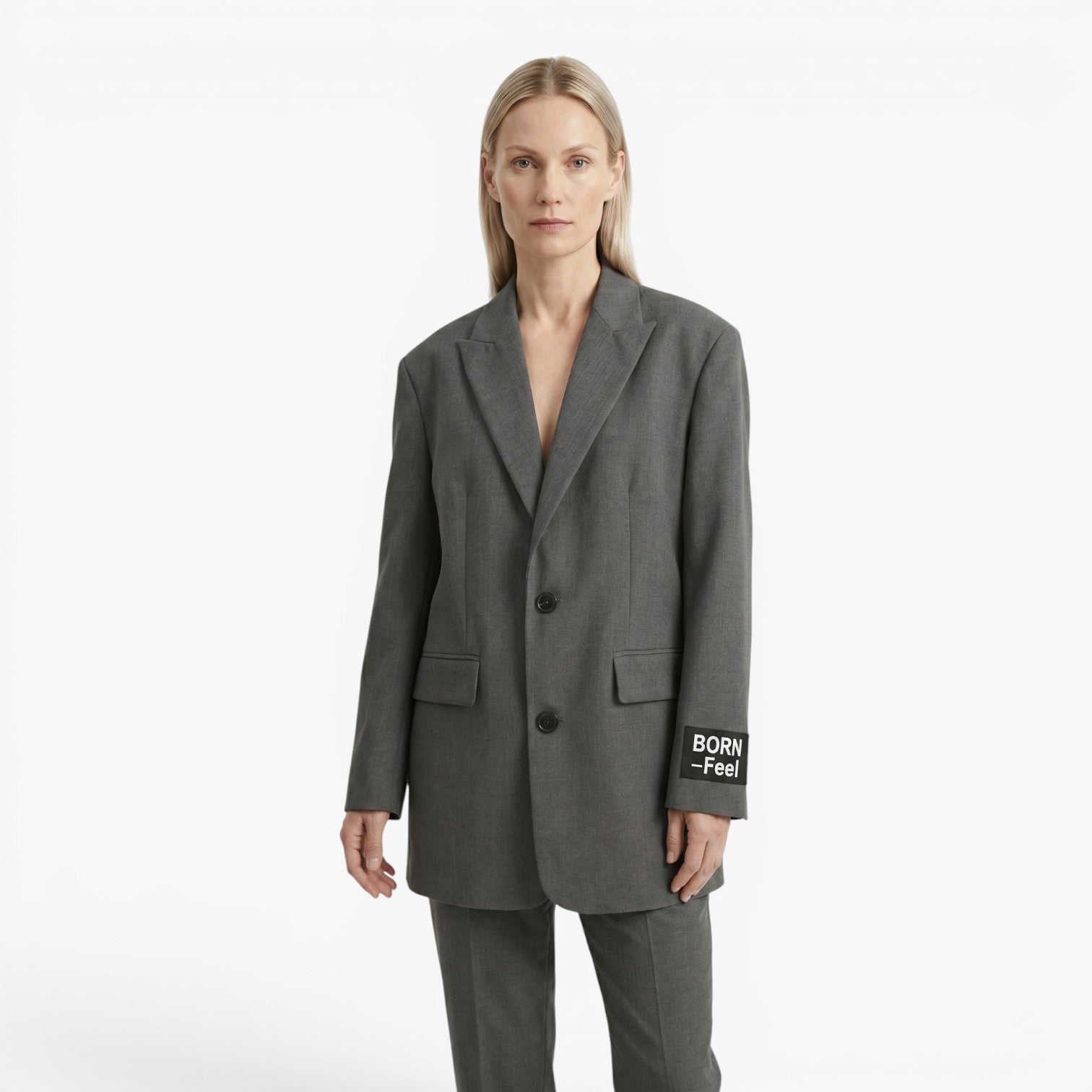 Women's Oversized Single-Breasted Blazer