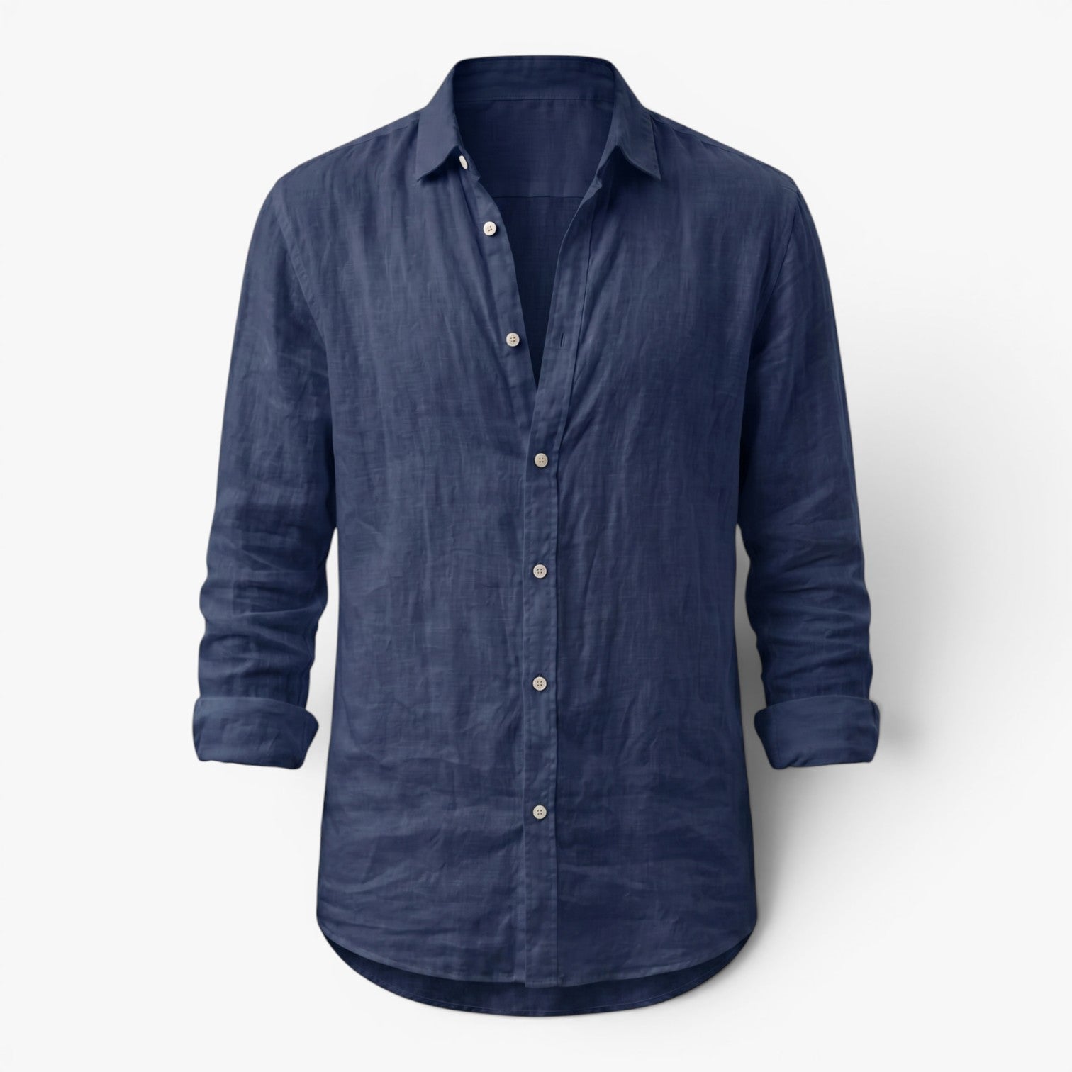 Men's Linen Button-Up Everyday Casual Shirt