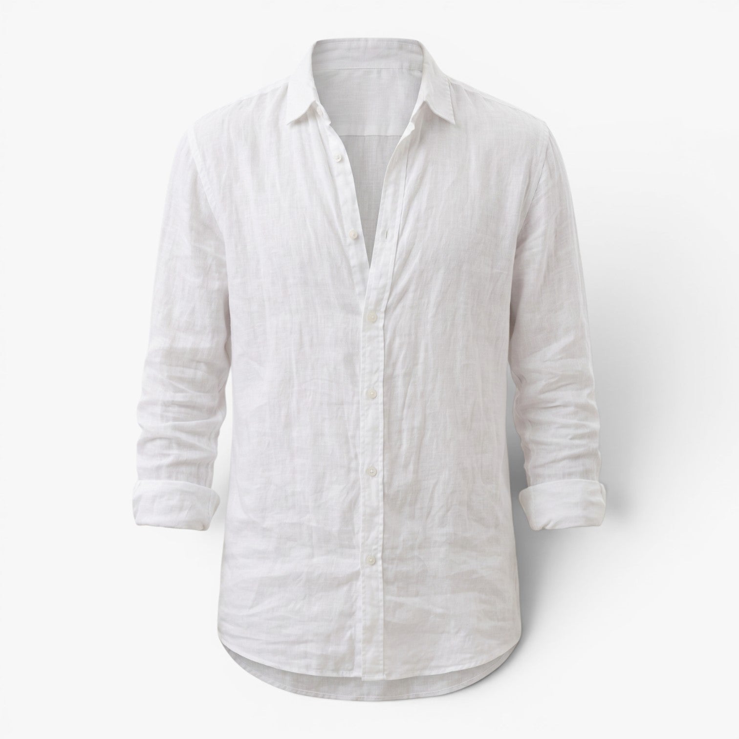 Men's Linen Button-Up Everyday Casual Shirt