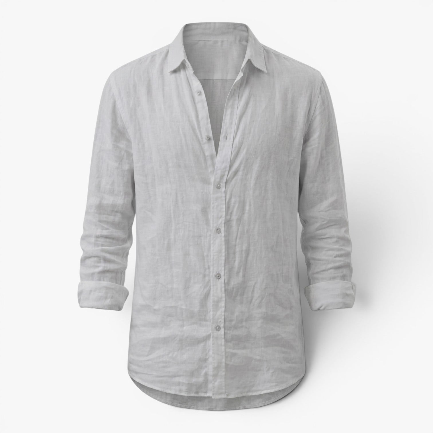 Men's Linen Button-Up Everyday Casual Shirt