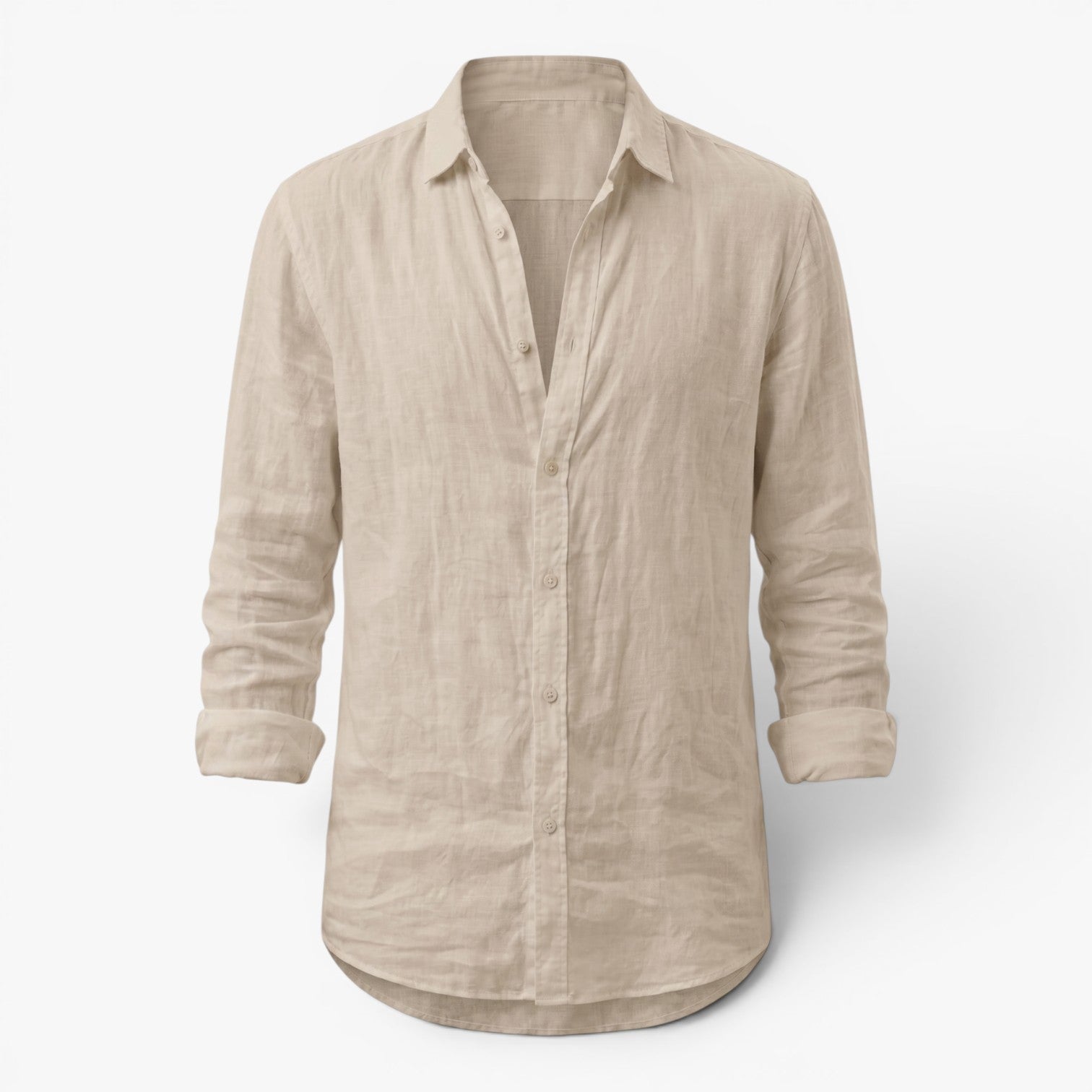 Men's Linen Button-Up Everyday Casual Shirt