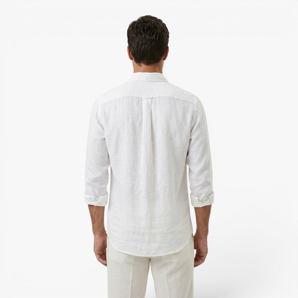 Men's Linen Button-Up Everyday Casual Shirt