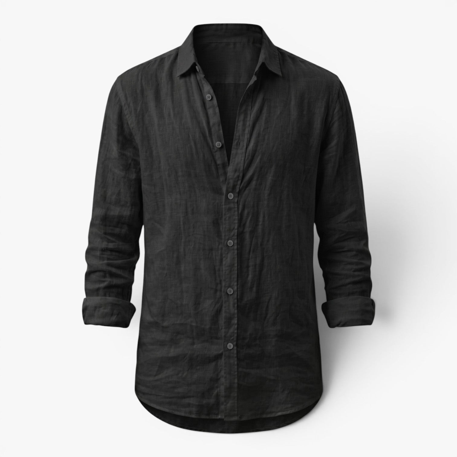 Men's Linen Button-Up Everyday Casual Shirt