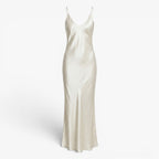 Women's Satin Slip Maxi Slit Dress