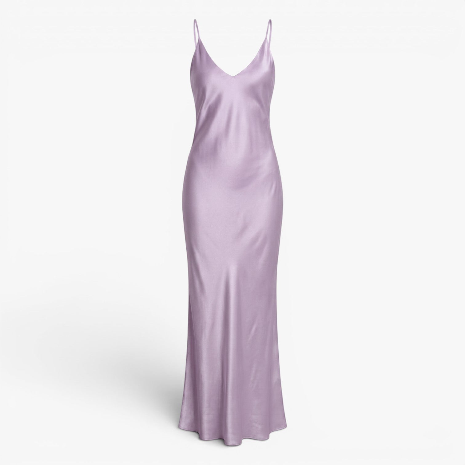 Women's Satin Slip Maxi Slit Dress