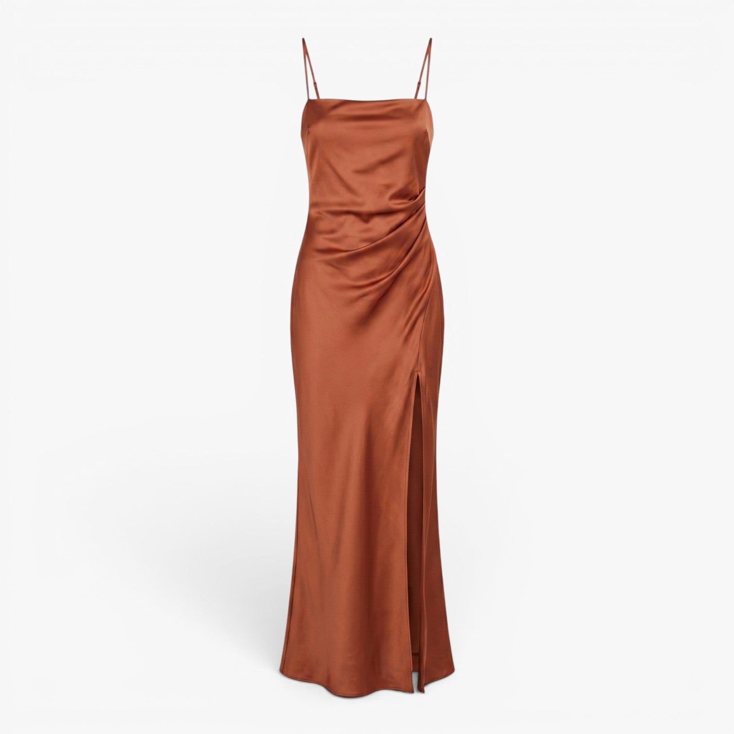 Women's Satin Slip Maxi Dress with Side Slit