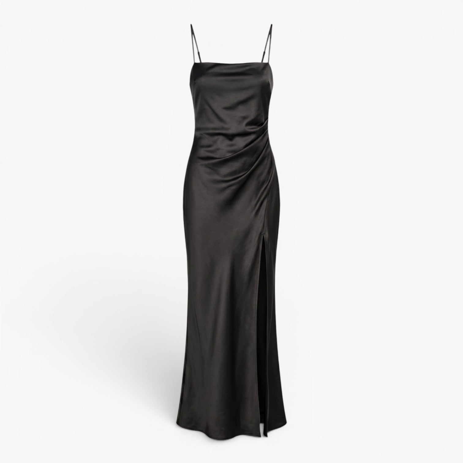 Women's Satin Slip Maxi Dress with Side Slit