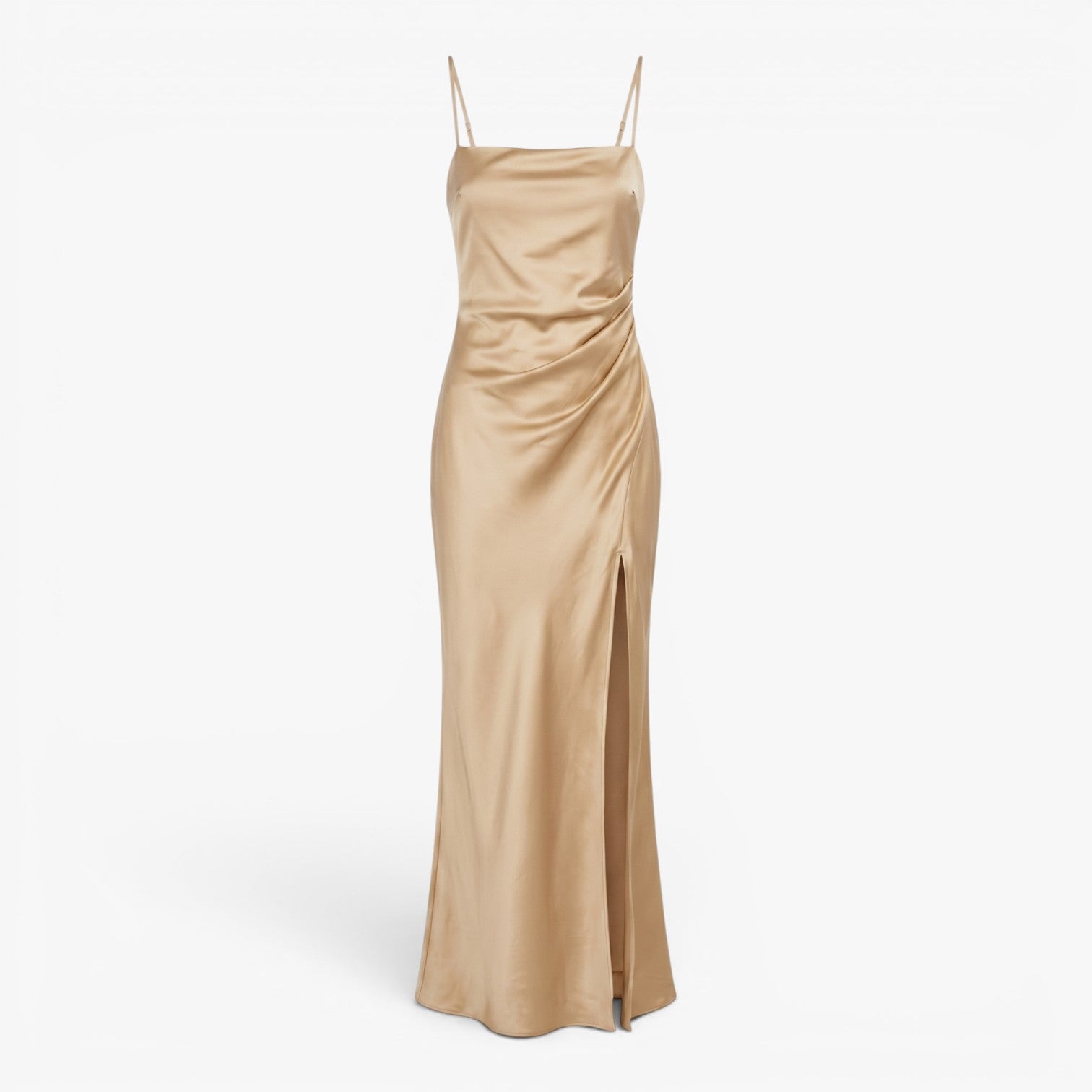 Women's Satin Slip Maxi Dress with Side Slit
