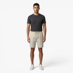Men's Relaxed Linen Drawstring Shorts with Textured Summer Weave