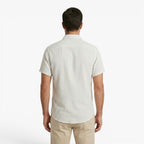 Men's Coastal Pinstripe Short Sleeve Button-Up Resort Shirt
