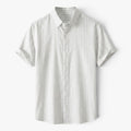 Men's Coastal Pinstripe Short Sleeve Button-Up Resort Shirt