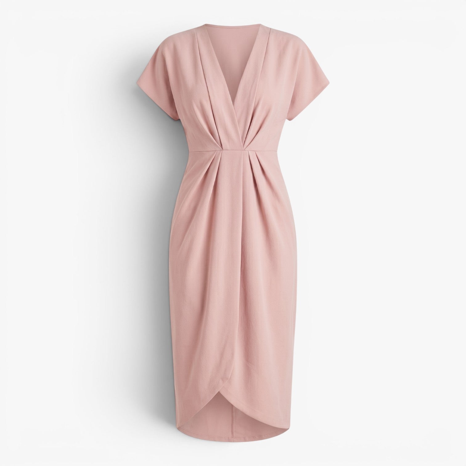 Women's Elegant Tulip Wrap Midi Dress