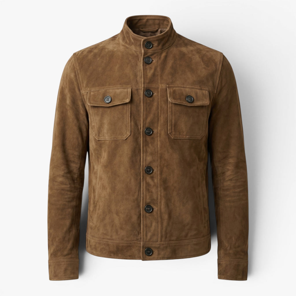 Men's Vintage-Inspired Button Front Jacket