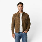 Men's Vintage-Inspired Button Front Jacket