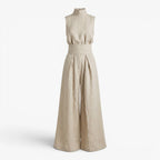 Women's High Neck Wide Leg Jumpsuit