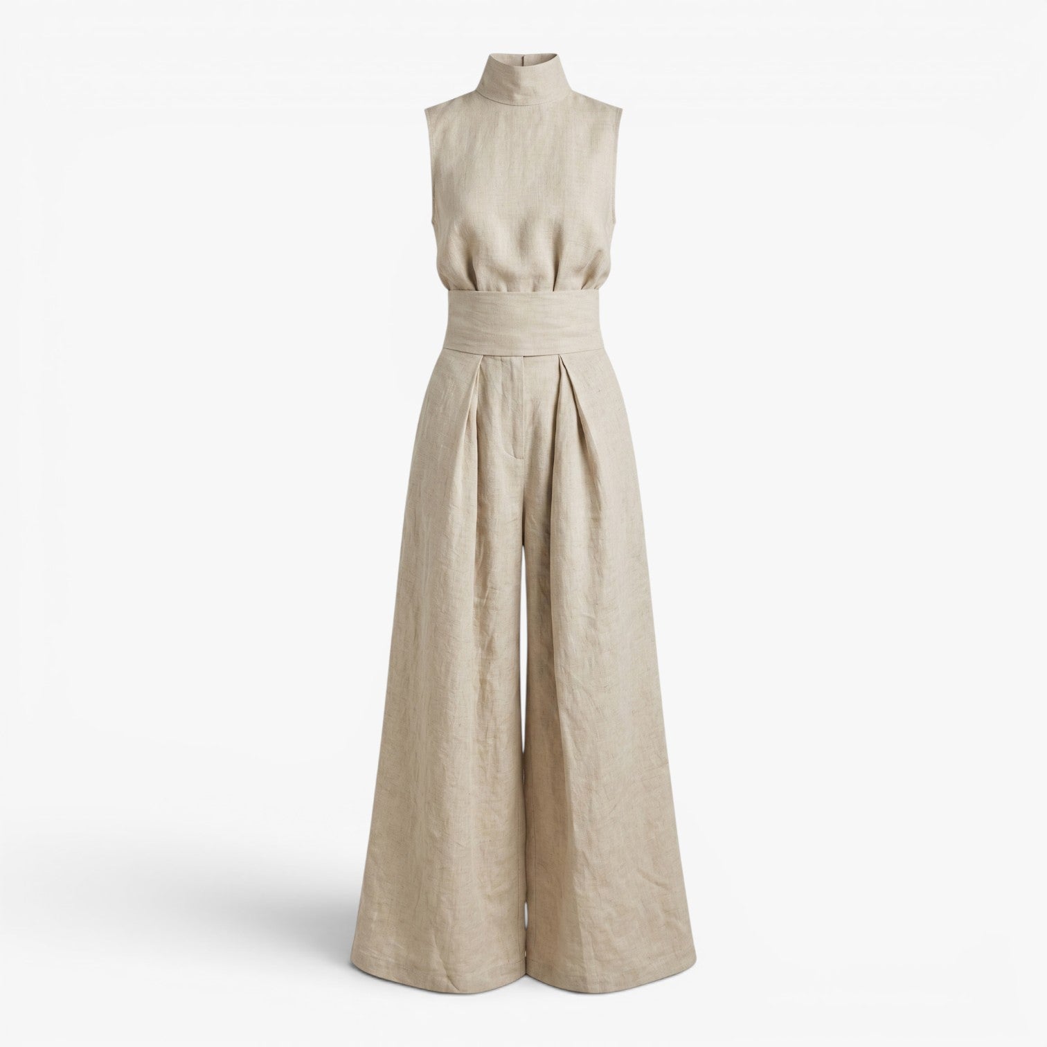 Women's High Neck Wide Leg Jumpsuit