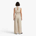 Women's High Neck Wide Leg Jumpsuit