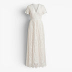 Women's Lace V-Neck Maxi Dress