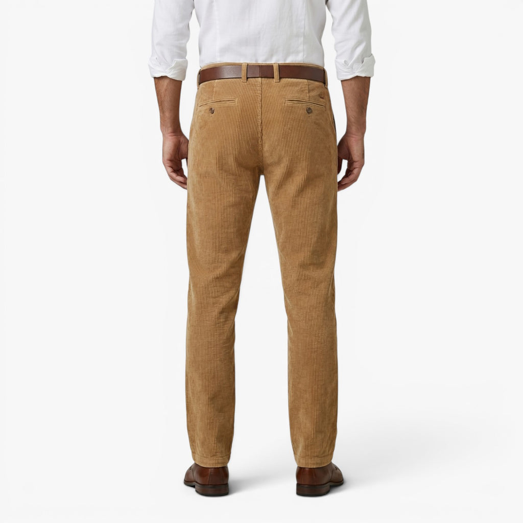 Men's Classic Corduroy Straight-Leg Trousers