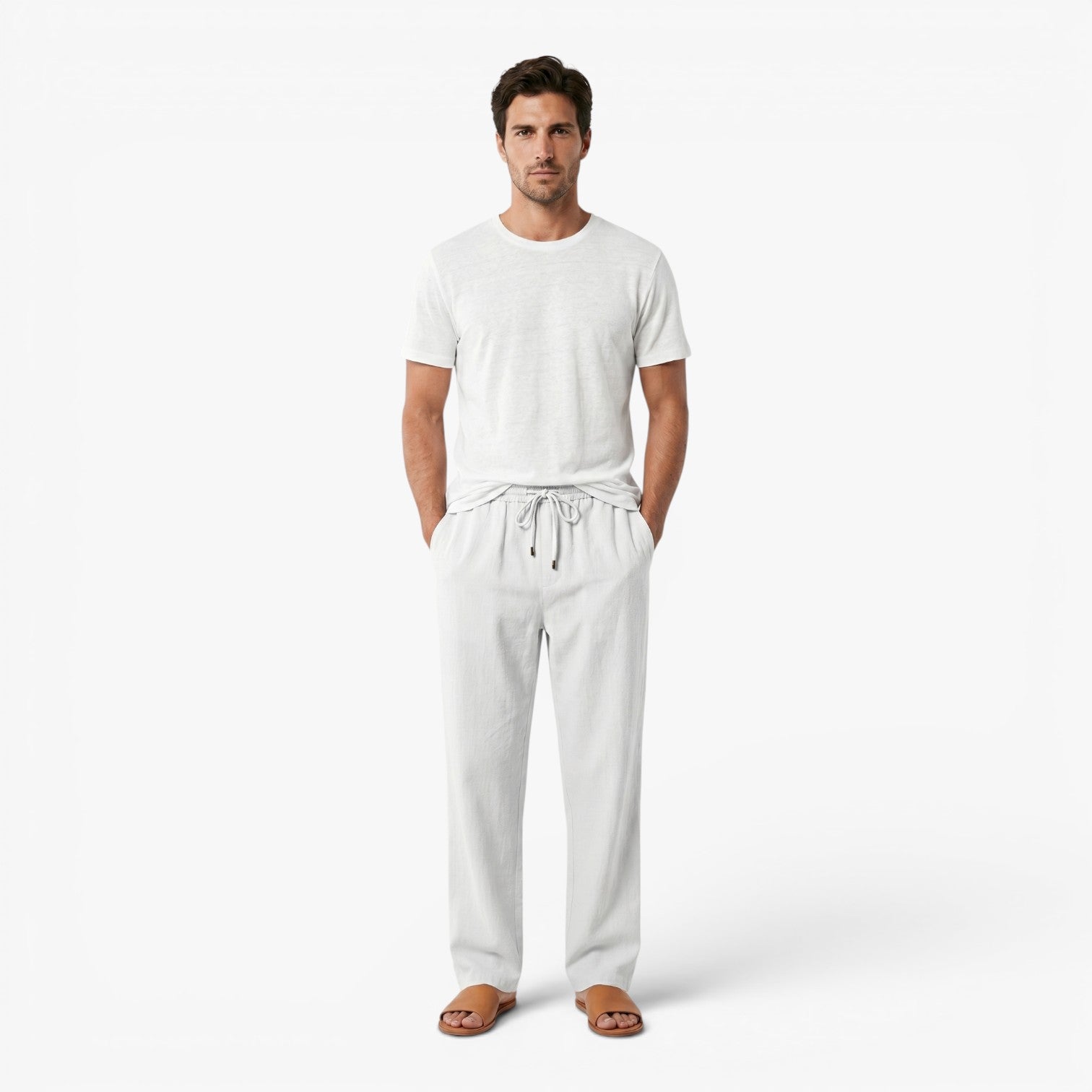 Men's Relaxed Drawstring Casual Trousers