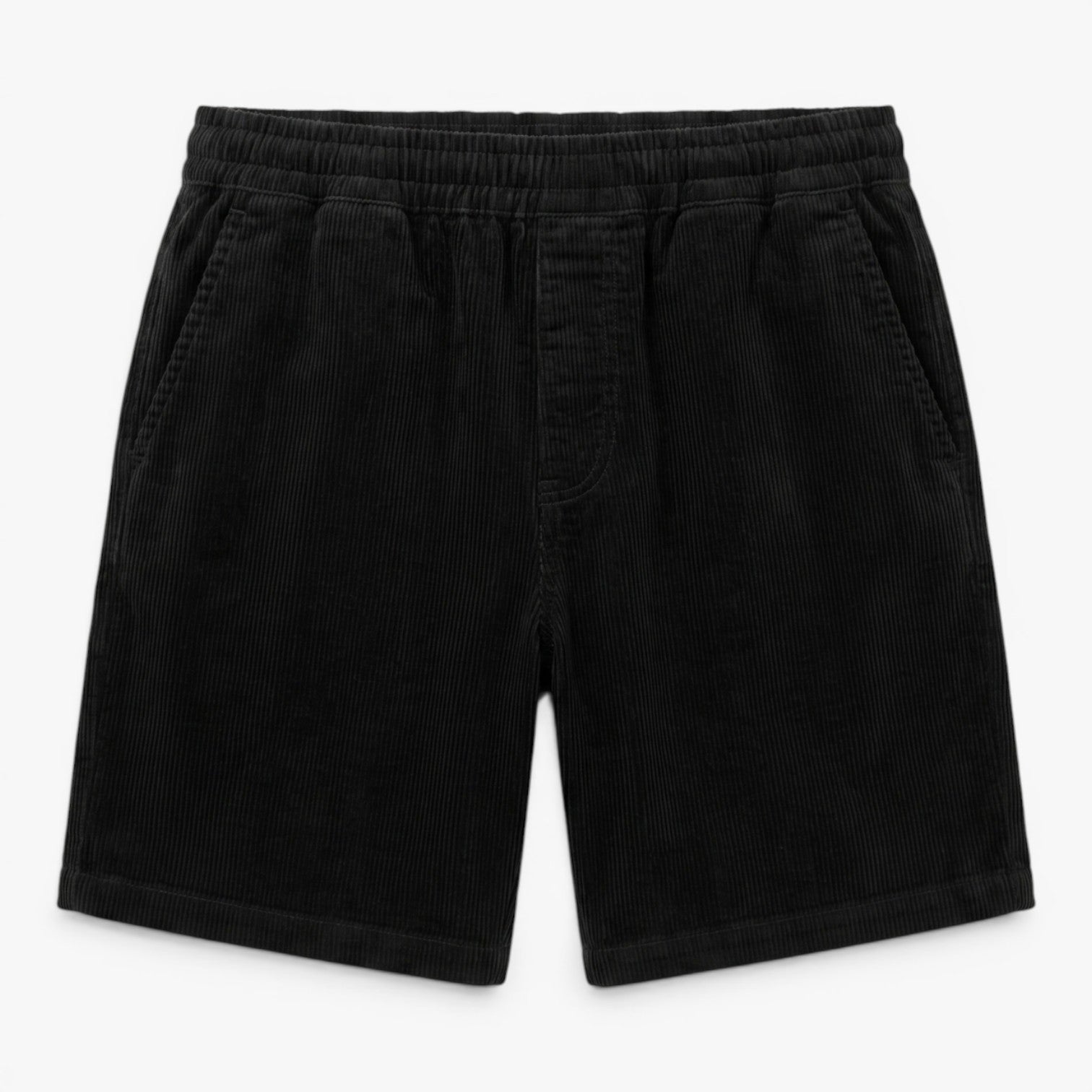 Men's Relaxed Corduroy Shorts with Elastic Waistband