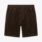 Men's Relaxed Corduroy Shorts with Elastic Waistband