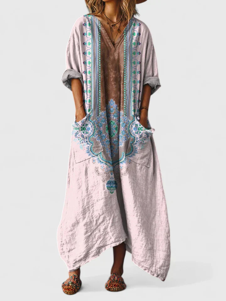 Women's Boho Print Maxi Dress
