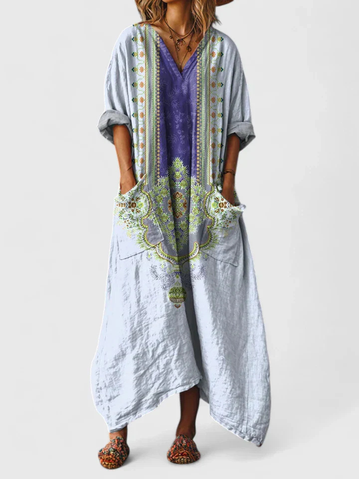 Women's Boho Print Maxi Dress