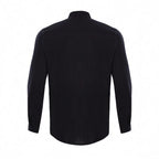 Men's Linen Shirt with Mandarin Collar for Smart Casual Summer Style