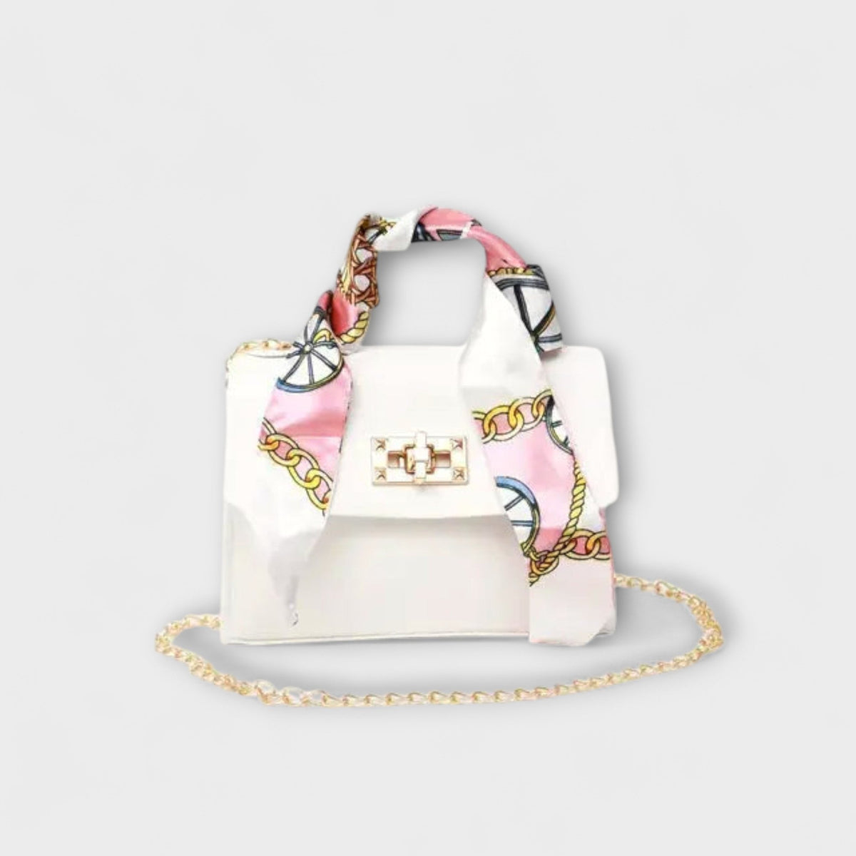Sac bandoulière pour femme avec poignée foulard