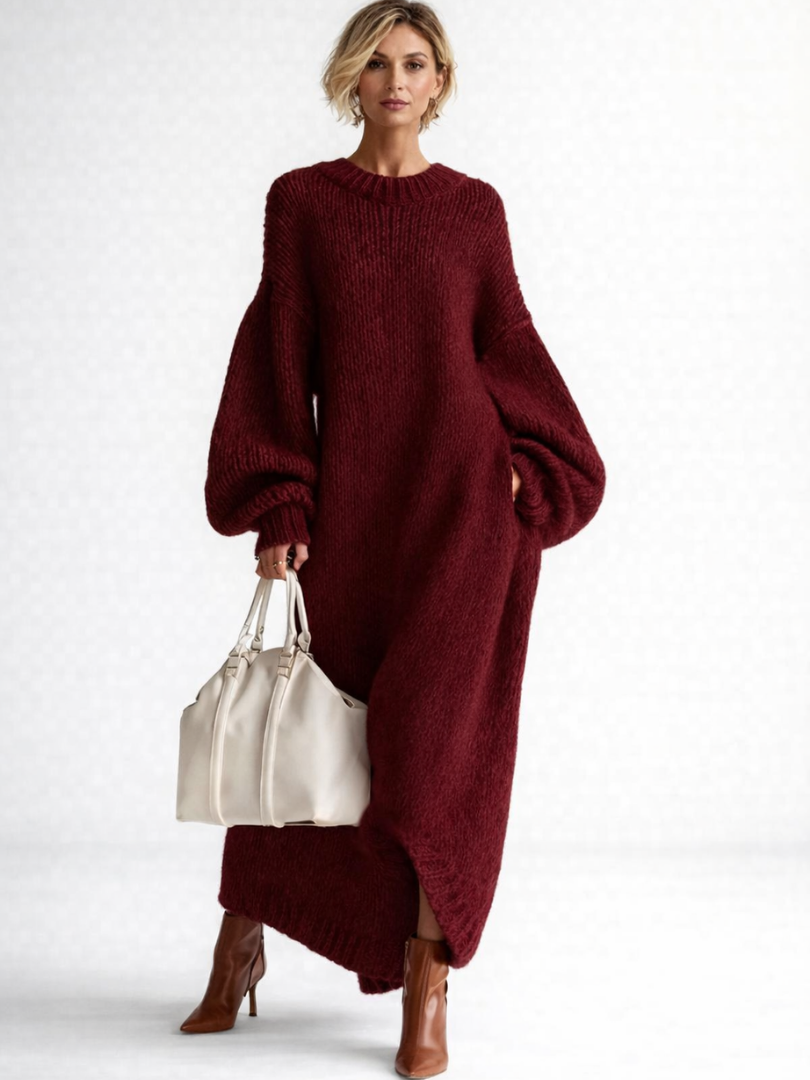 Women’s Oversized Knit Maxi Dress