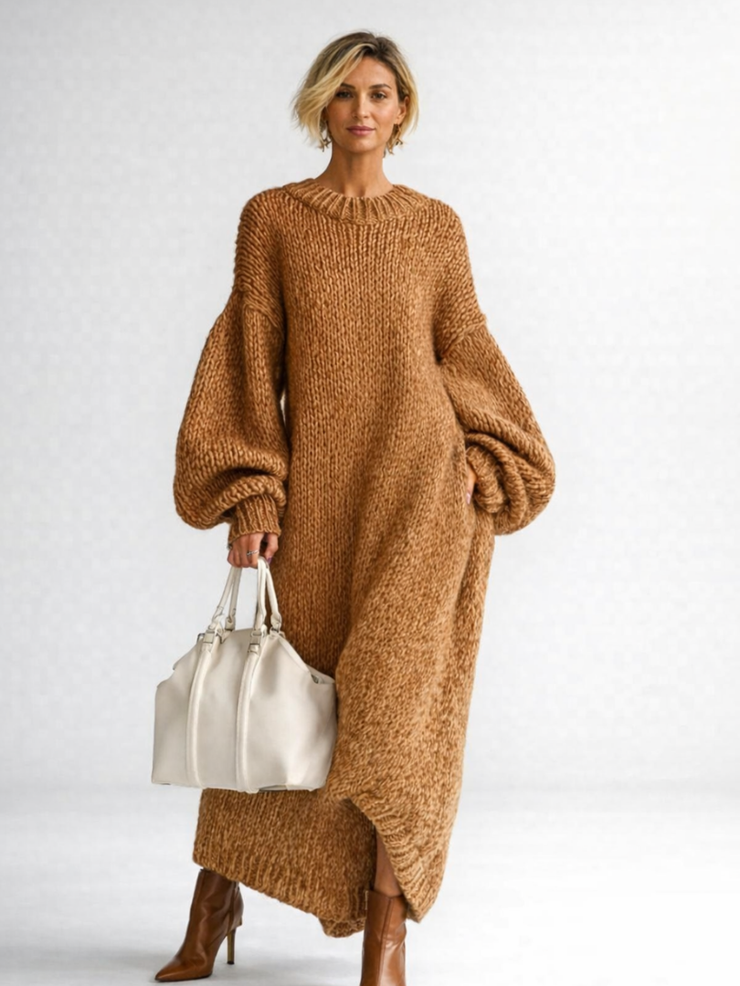 Women’s Oversized Knit Maxi Dress