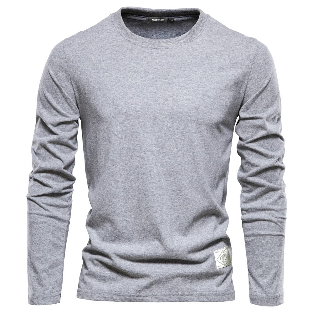 Men’s Classic Long-Sleeve T-Shirt with Breathable Comfortable Fit