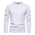 Herren Klassisches Langarm-T-Shirt mit atmungsaktiver, bequemer Passform