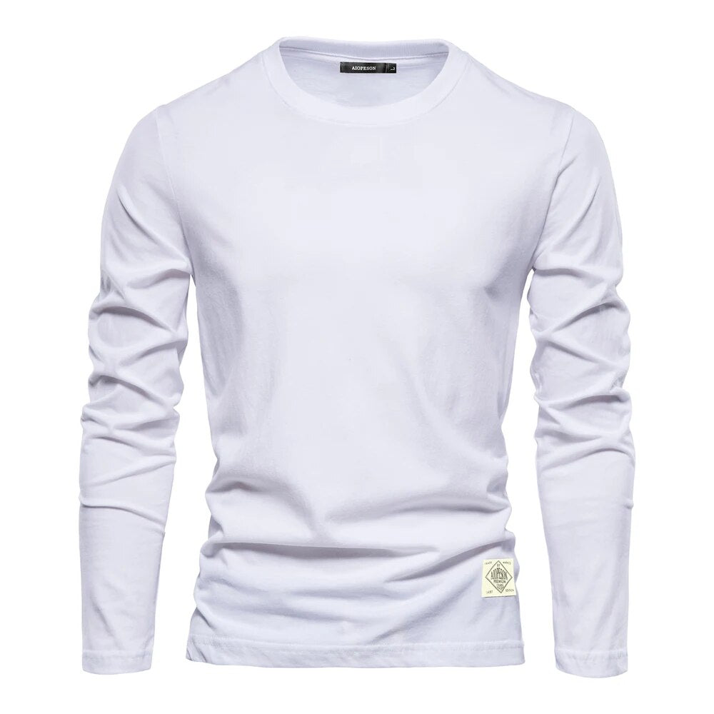 Men’s Classic Long-Sleeve T-Shirt with Breathable Comfortable Fit