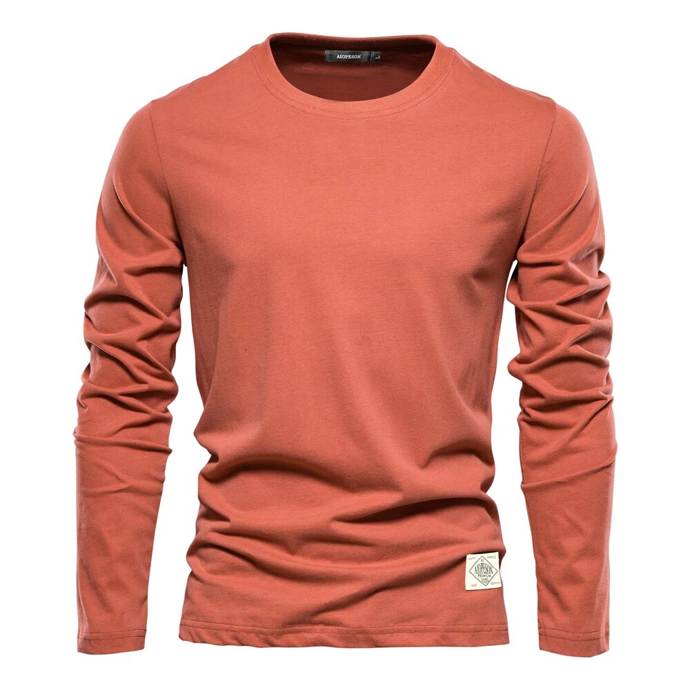 Men’s Classic Long-Sleeve T-Shirt with Breathable Comfortable Fit