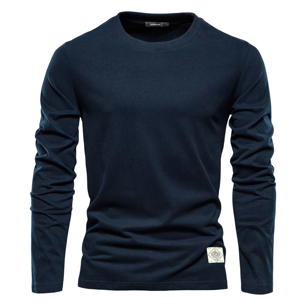 Men’s Classic Long-Sleeve T-Shirt with Breathable Comfortable Fit