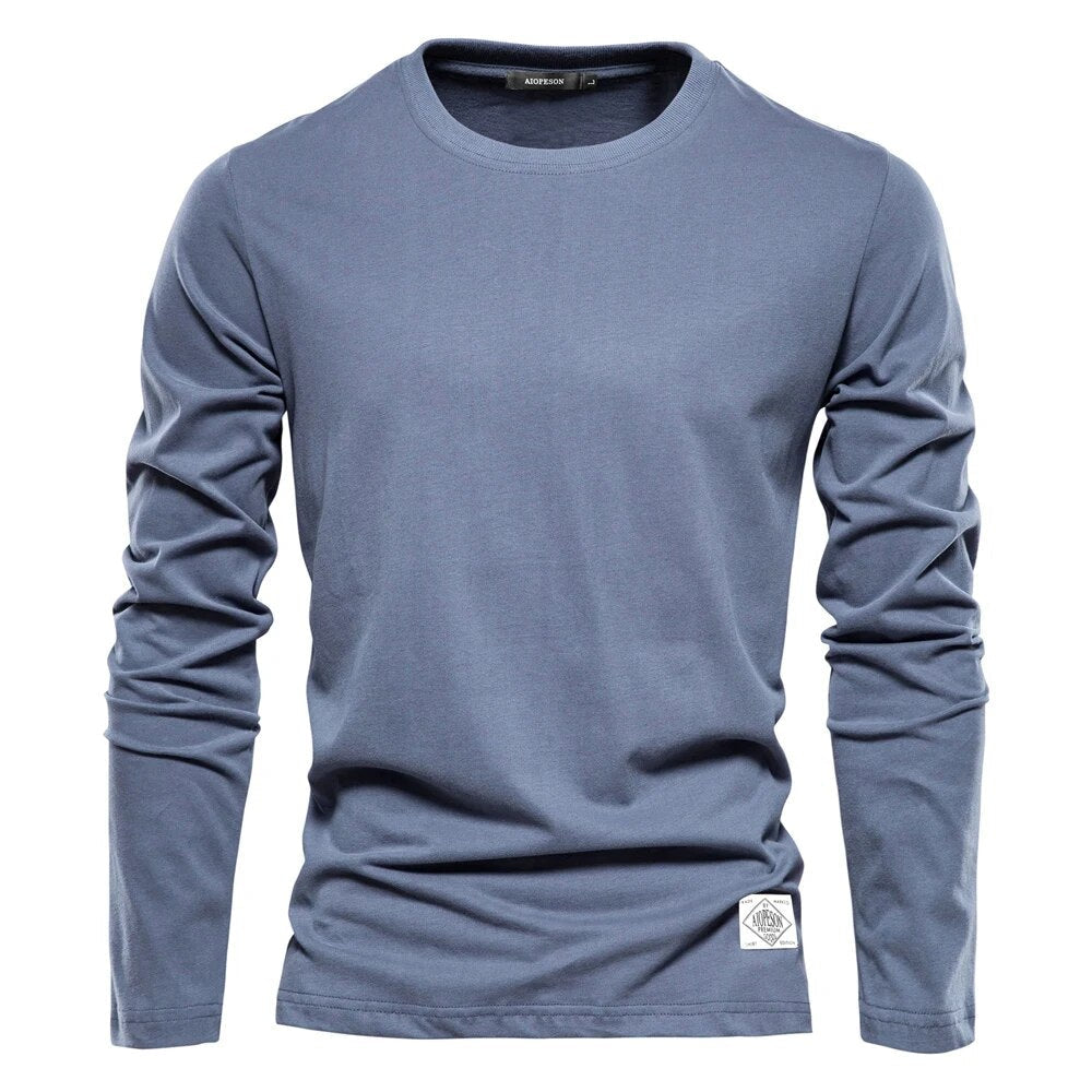 Men’s Classic Long-Sleeve T-Shirt with Breathable Comfortable Fit
