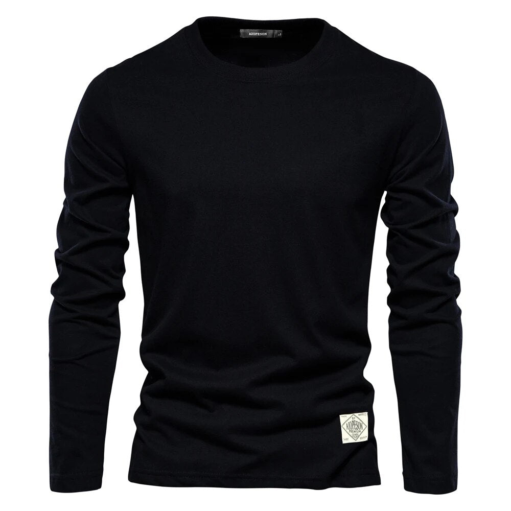 Men’s Classic Long-Sleeve T-Shirt with Breathable Comfortable Fit