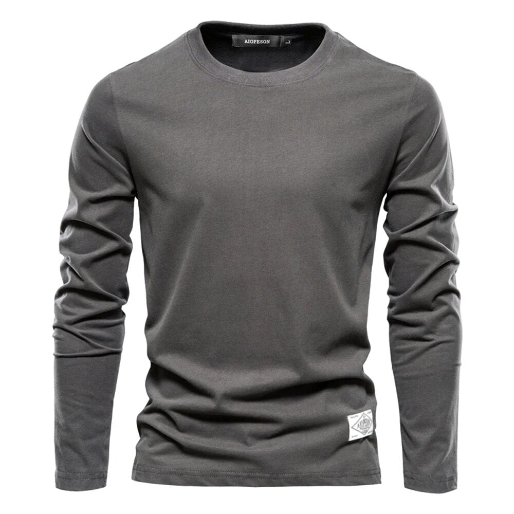 Men’s Classic Long-Sleeve T-Shirt with Breathable Comfortable Fit
