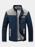 Men’s Quilted Stand Collar Jacket