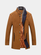Men’s Stand Collar Long Coat