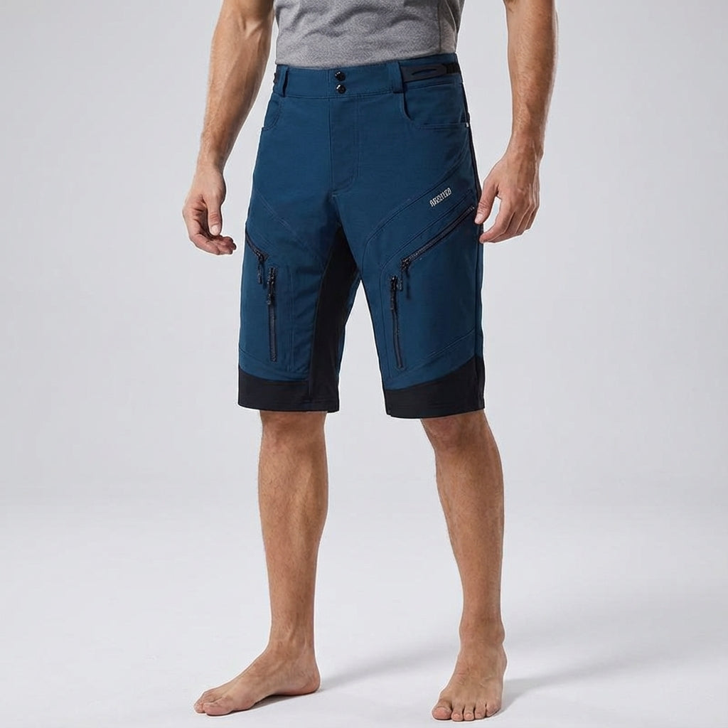 Men's Performance Shorts with Zip Pockets for Hiking and Outdoor Activities