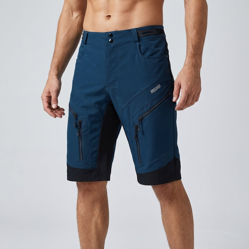 Men's Performance Shorts with Zip Pockets for Hiking and Outdoor Activities