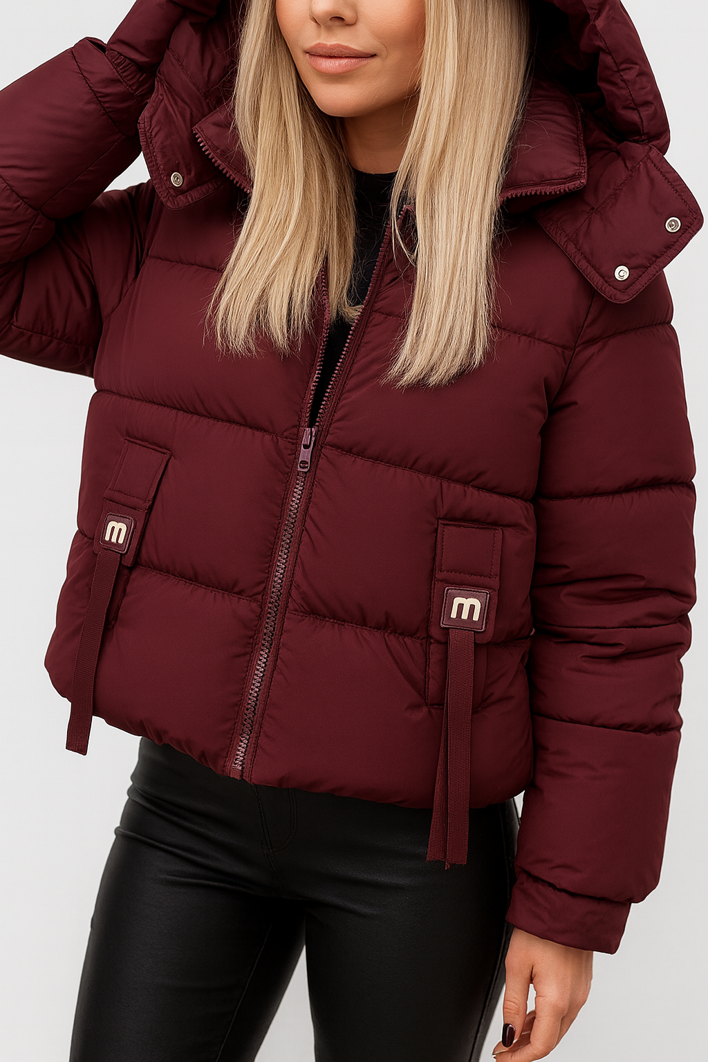 Damen-Winterjacke mit Kapuze und Stepppolsterung