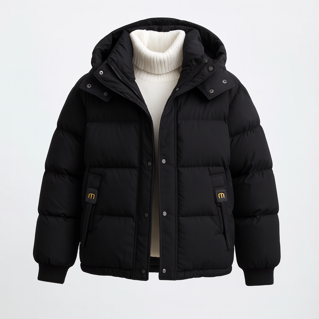 Damen-Winterjacke mit Kapuze und Stepppolsterung