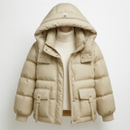 Damen-Winterjacke mit Kapuze und Stepppolsterung