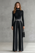 Women's High Neck Wide Leg Jumpsuit