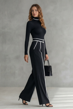Women's High Neck Wide Leg Jumpsuit
