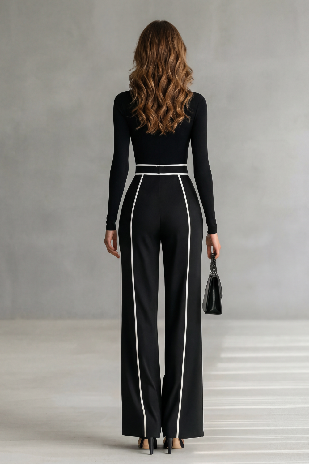 Women's High Neck Wide Leg Jumpsuit
